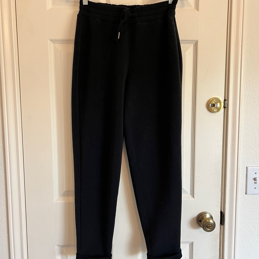 SPANX Black Drawstring Joggers